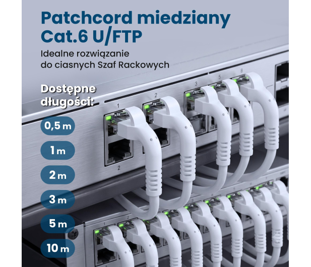 ExtraLink Kat.6 U/FTP 2m 1Gbps Patchcord LAN miedź skrętka kątowy - 1543743 - zdjęcie 14